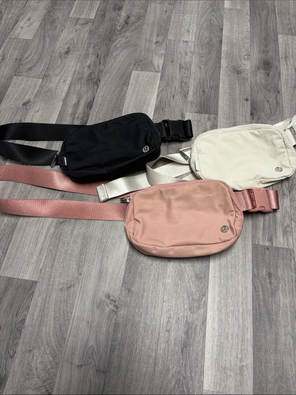 lululemon athletica Crossbody Belt Bags - Pink, Black, Cream (read description)